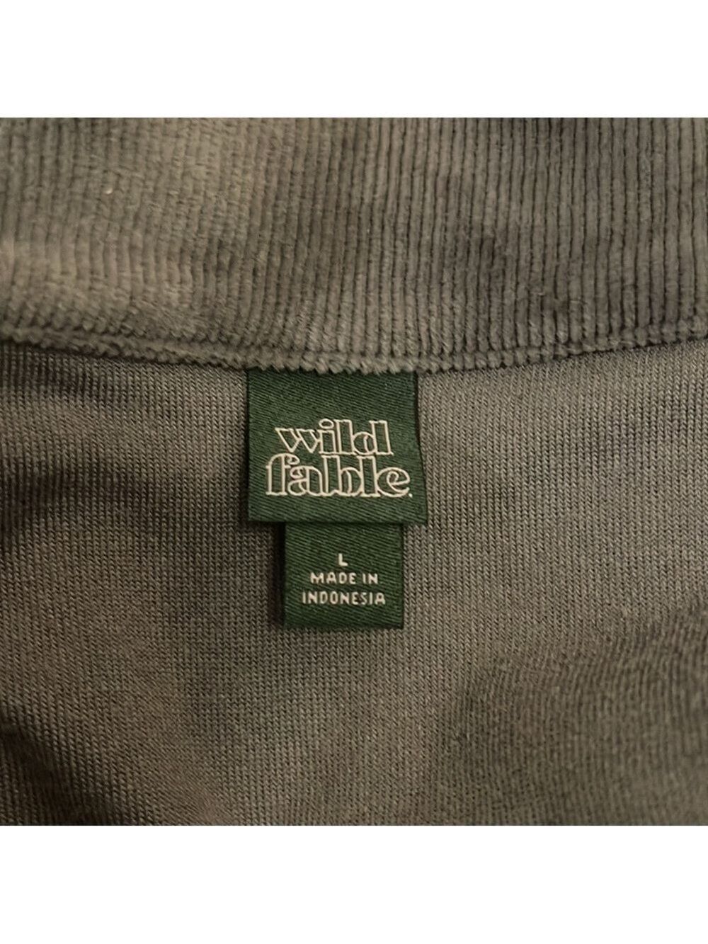 Wild Fable Quarter Zip Velour Tunic Sweatshirt - Picture 2 of 3